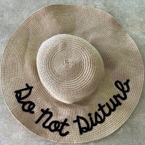 "Do No Disturb" Beach Floppy Hat